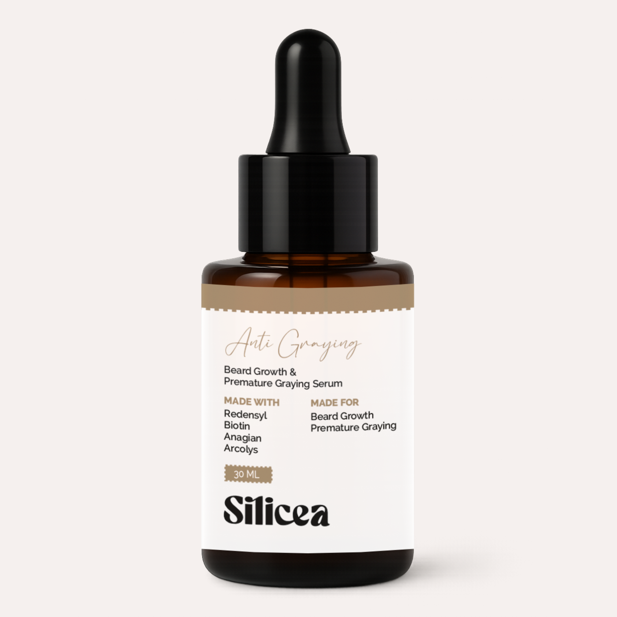 Anti Graying Beard Growth Serum